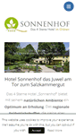 Mobile Screenshot of hotel-sonnenhof.co.at
